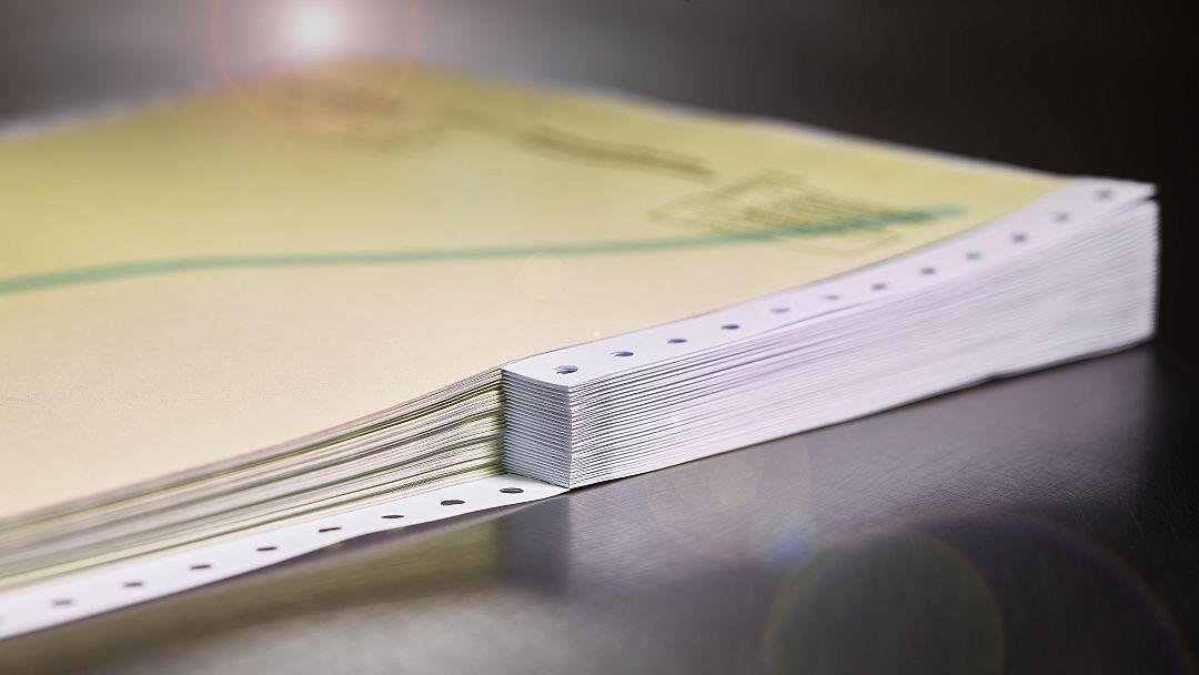 bedruckte Trägerbandsätze / Endlosformulare